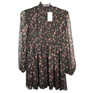 Misa Los Angeles Jessa Dress Evergreen Blooms Size XS